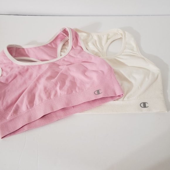 Champion Other - Bundle Of 2 Champion Sport Bra 1 Champion White & 1 Champion Pink Sport Bra